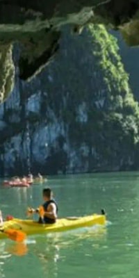 Lan Ha Bay Cruise Day Trip: Sea food lunch, Kayaking, Sandy Beach, Tunnel caves